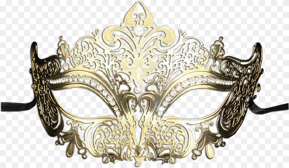 Image Of Blue And Gold Masquerade Masks Royalty Gold Masquerade Mask, Accessories, Jewelry, Chandelier, Lamp Free Transparent Png