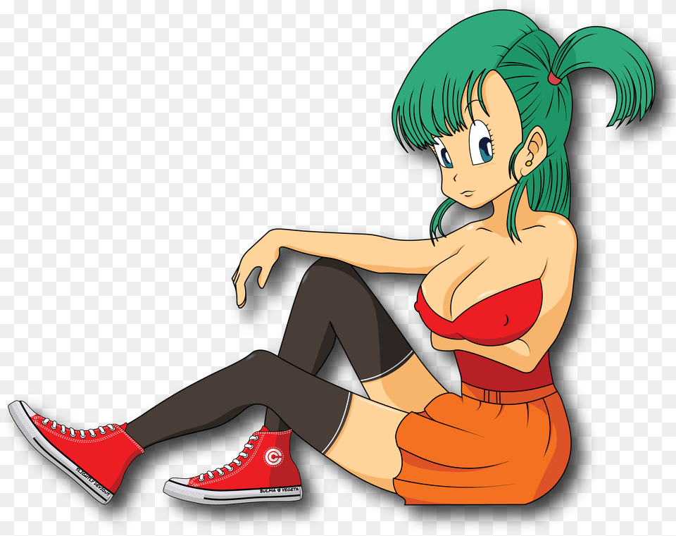 Image Of Bulma Kisscut Cartoon, Adult, Publication, Person, Woman Free Png Download