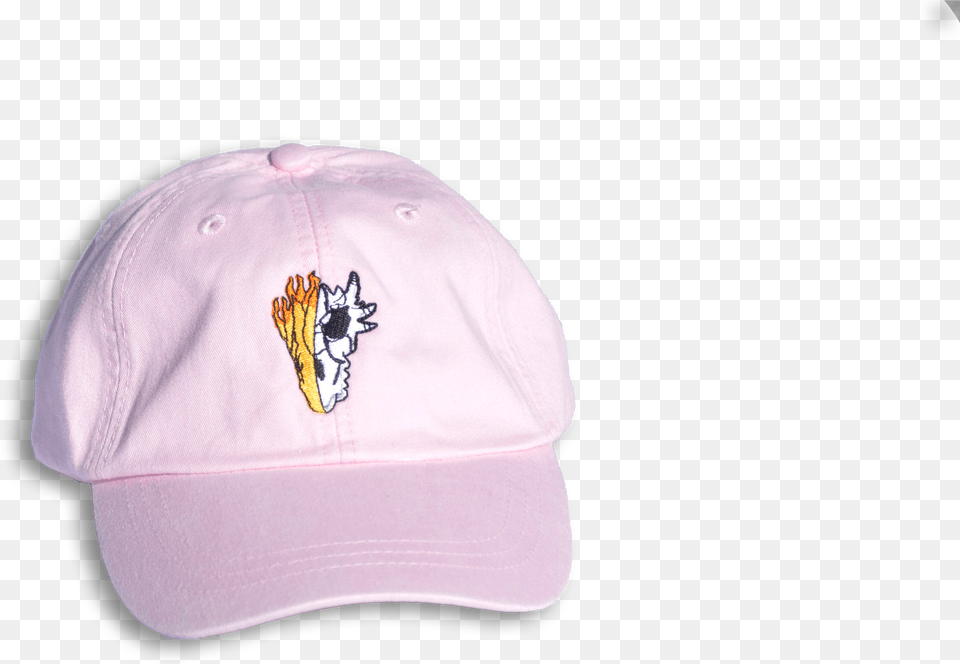 Image Of Burning Demonio Cap Pink, Baseball Cap, Clothing, Hat Png