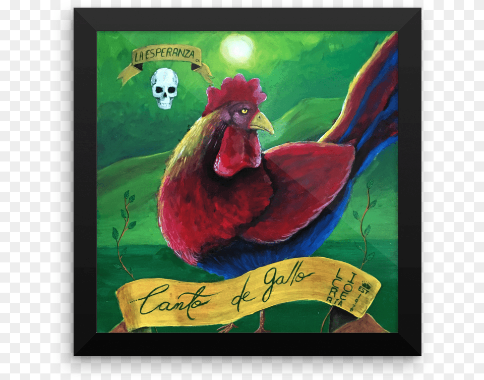 Image Of Canto De Gallo Print Turkey, Animal, Fowl, Chicken, Bird Free Png Download