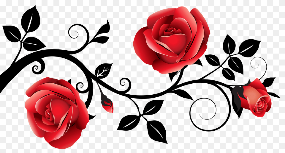 Image Of Clip Art Red Rose Red Roses Clip Art Images, Floral Design, Flower, Graphics, Pattern Png