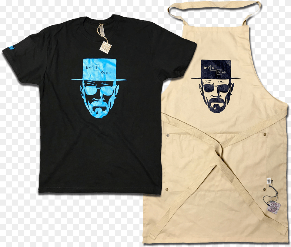 Image Of Cooking With Heisenberg Tee Amp Apron, Clothing, T-shirt, Vest, Face Free Transparent Png
