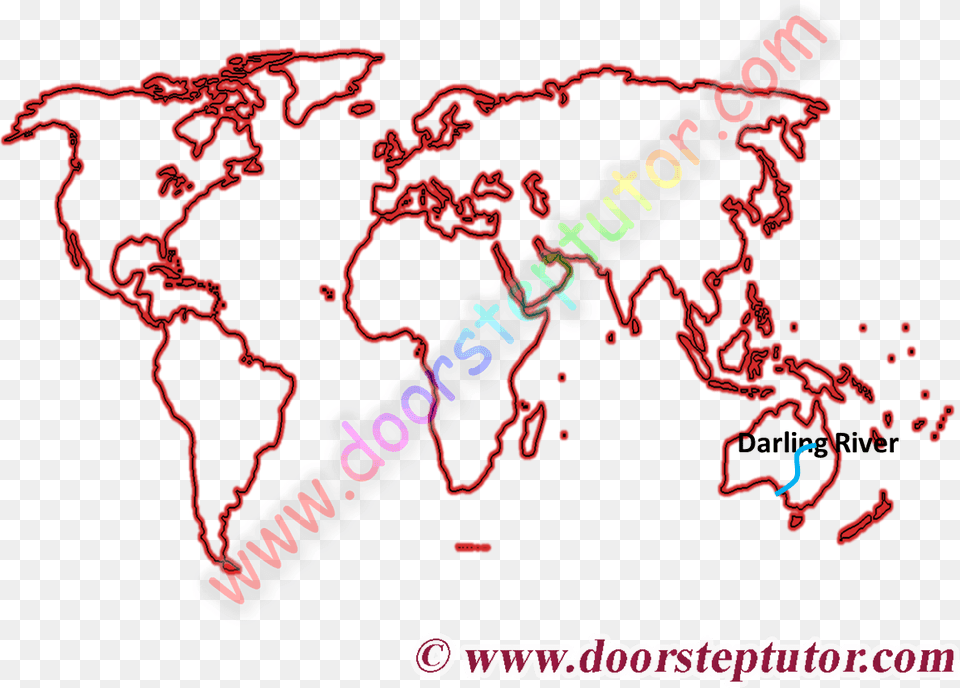 Image Of Darling River Map Map Of The World, Chart, Plot Png