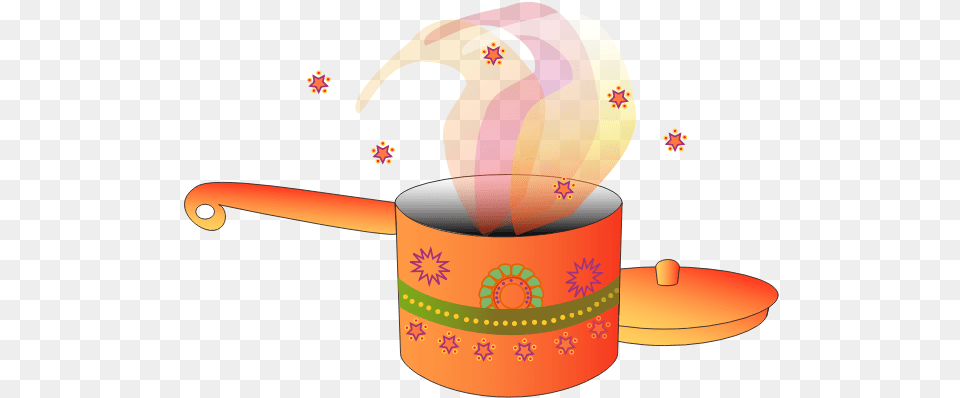 Image Of Decorated Cooking Pot With Lid Desenhos De Panelas Coloridos, Tin Free Transparent Png