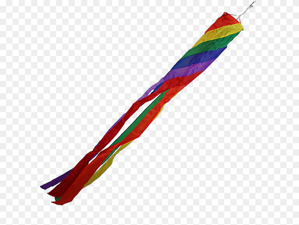 Of Diagonal Rainbow Windsock Flag Png Image
