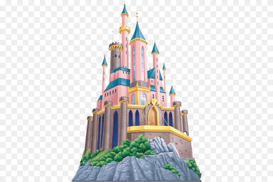 Image Of Disney Castle Clipart Disney Princess Background, Architecture, Building, Fortress, Clock Tower Png