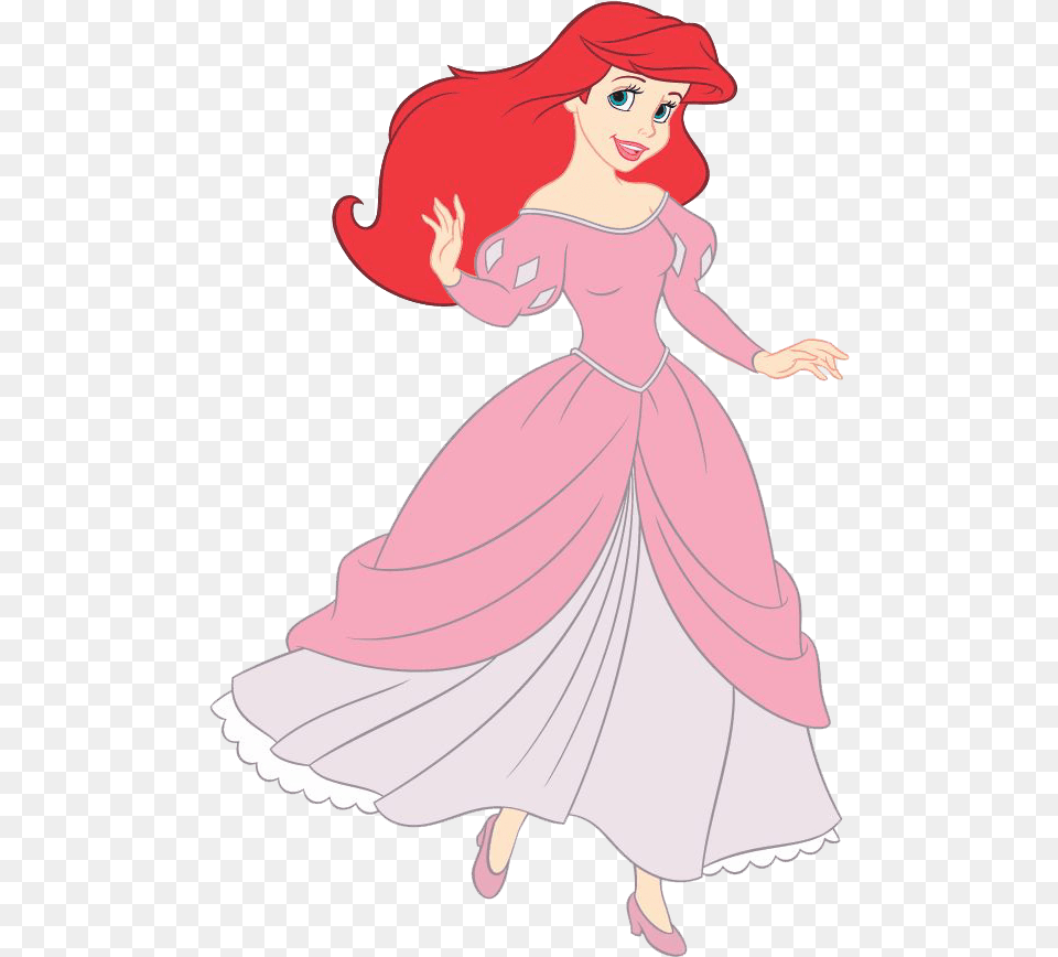 Of Disney Princess Ariel Blue Dress, Clothing, Person, Cartoon, Face Png Image