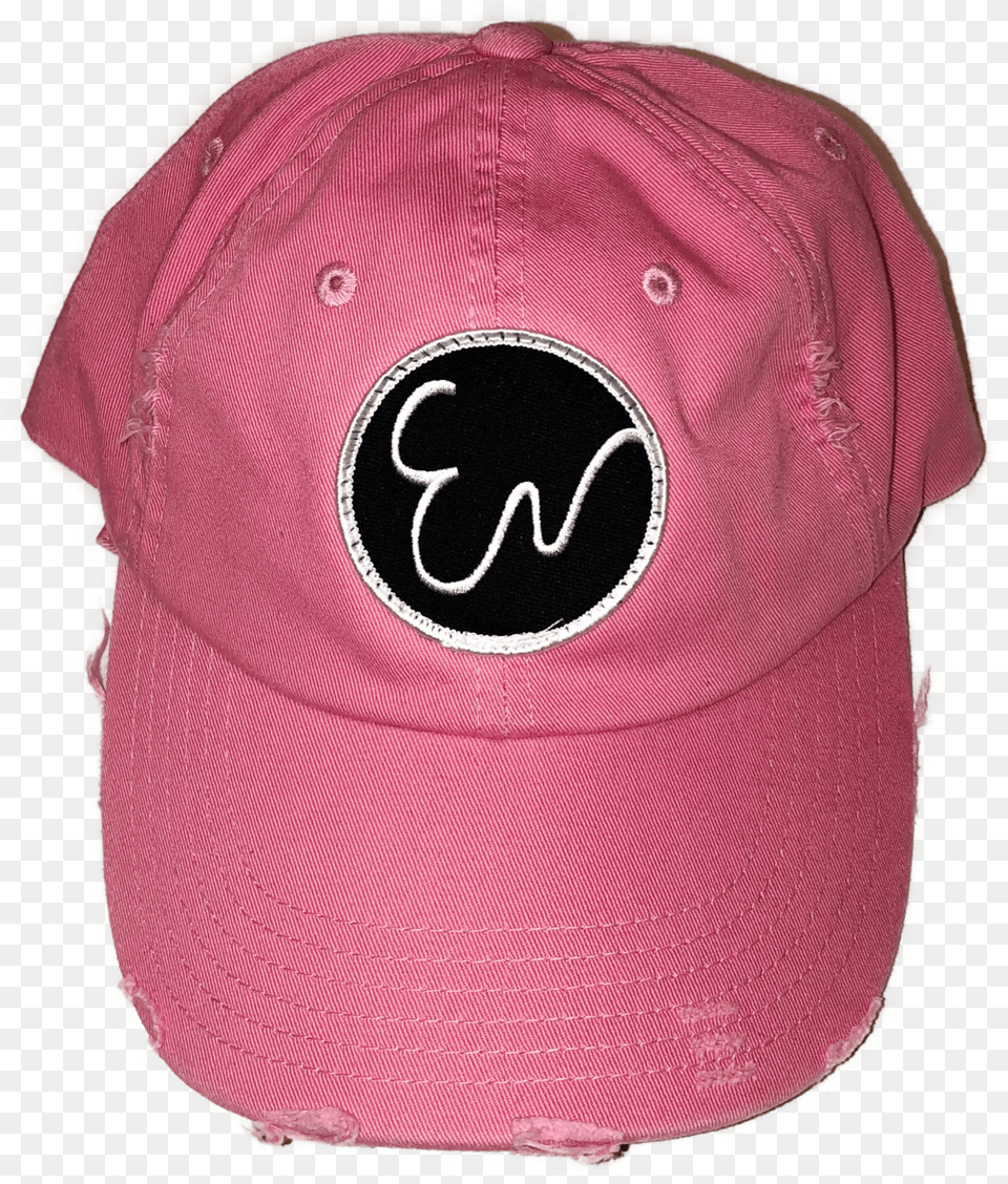 Image Of Distressed Pink Hat Baseball Cap, Baseball Cap, Clothing, Helmet Free Transparent Png