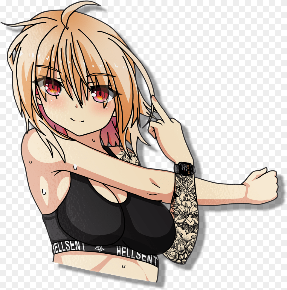 Image Of Fit Girl Yuri Cartoon, Publication, Book, Comics, Adult Free Png Download