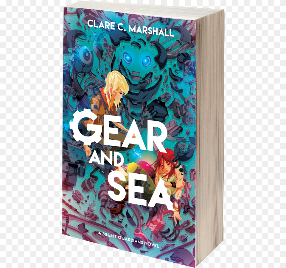Image Of Gear And Sea Book Cover, Comics, Publication, Novel, Adult Free Transparent Png