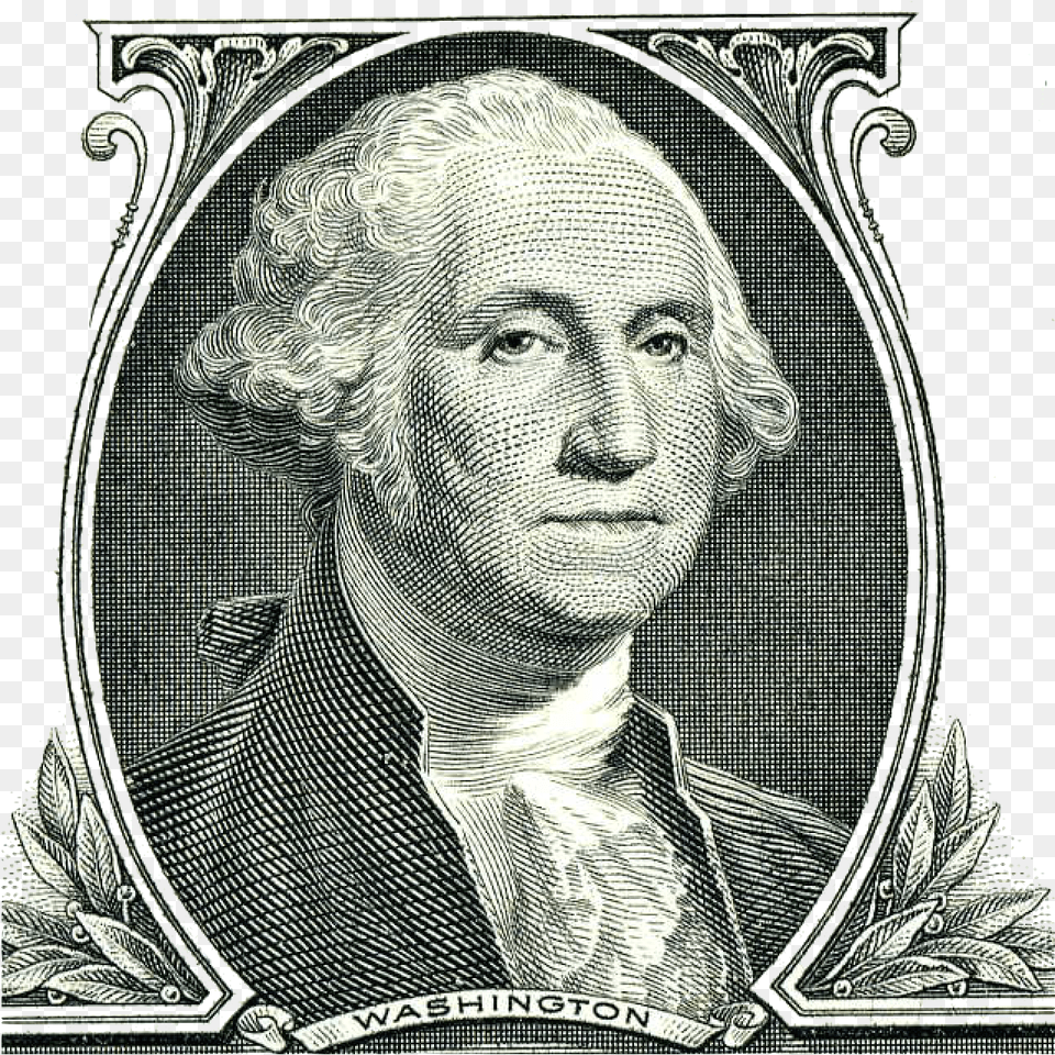 Image Of George Washington As He Appears On One Dollar George Washington Dollar Bill, Adult, Wedding, Person, Painting Free Transparent Png