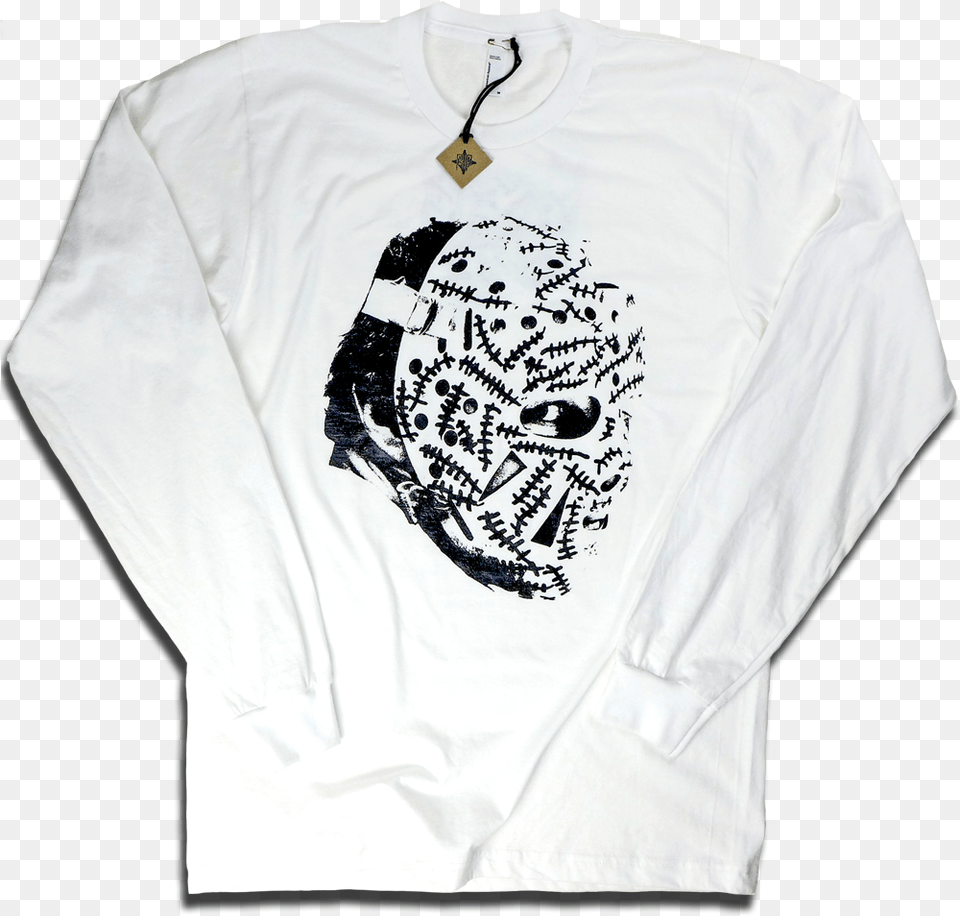 Of Gerry Cheevers Leatherface Long Sleeved T Shirt, T-shirt, Clothing, Sleeve, Long Sleeve Png Image