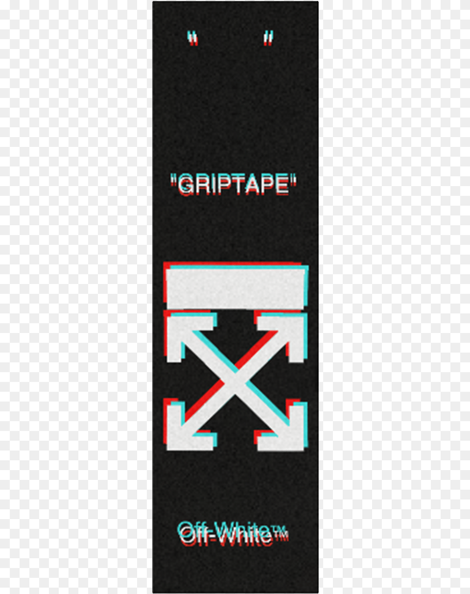 Image Of Glitch Off White Griptape Off White Grip Tape, Advertisement, Book, Poster, Publication Free Transparent Png