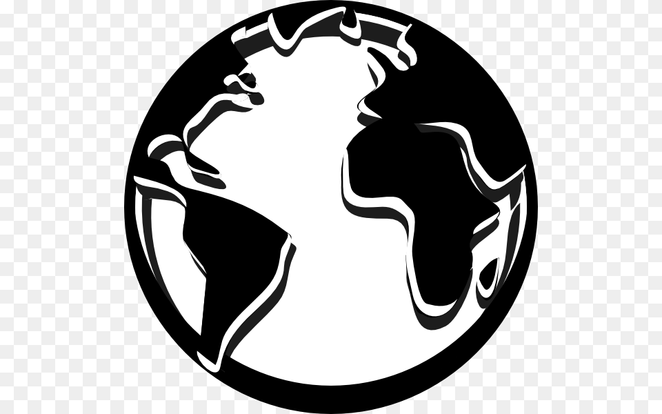Image Of Globe Clipart Black And White Black Globe White Globe Clip Art, Stencil, Logo, Helmet Png