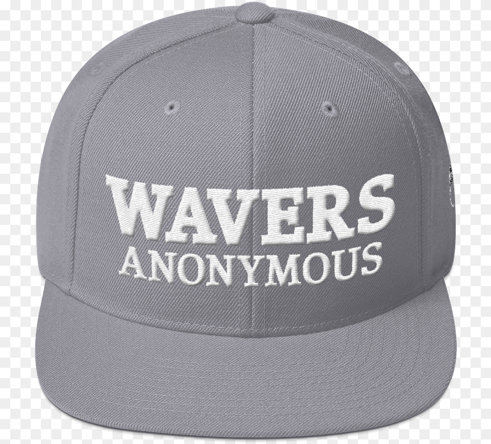 Image Of Gray Wavers Anonymous Snapback With Logo Baseball Cap, Baseball Cap, Clothing, Hat, Helmet Free Png Download