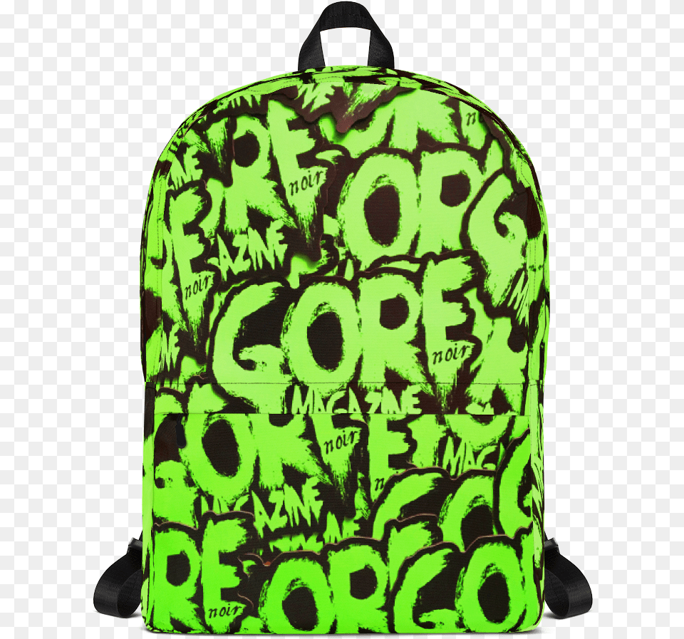 Of Green Gore Logo Backpack Hentai Black And White, Bag, Animal, Canine, Dog Png Image