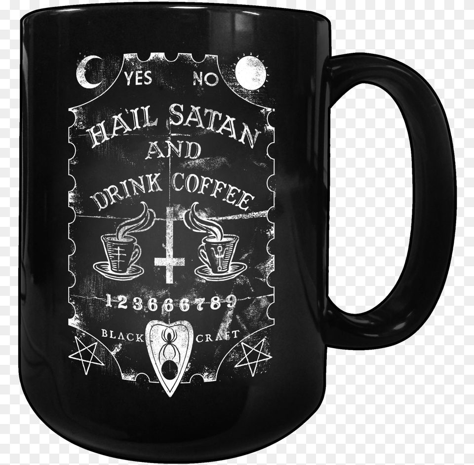 Image Of Hail Satan And Drink Coffee Blackcraft Cult, Cup, Beverage, Coffee Cup Free Png