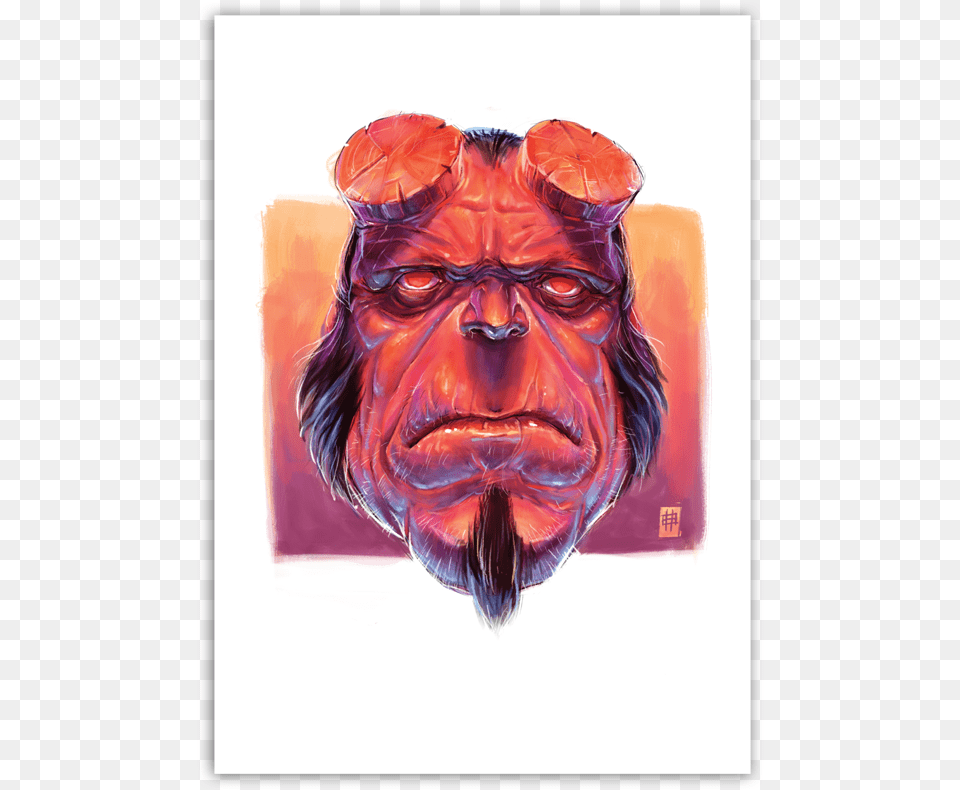 Of Hellboy Monkey, Art, Woman, Adult, Person Png Image