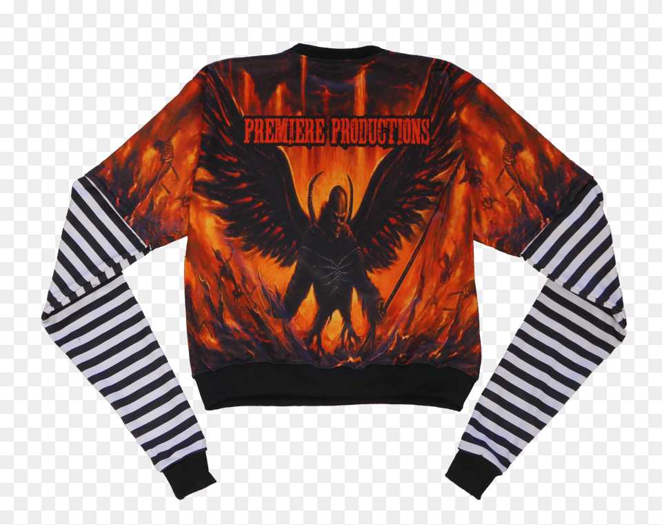 Of Hellfire Crewneck Ovo Striped Long Sleeve, Sign, Symbol, Text Png Image