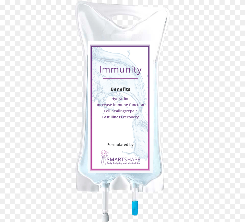 Image Of Immunity Drip Bag, Bottle, Plastic, Text Png