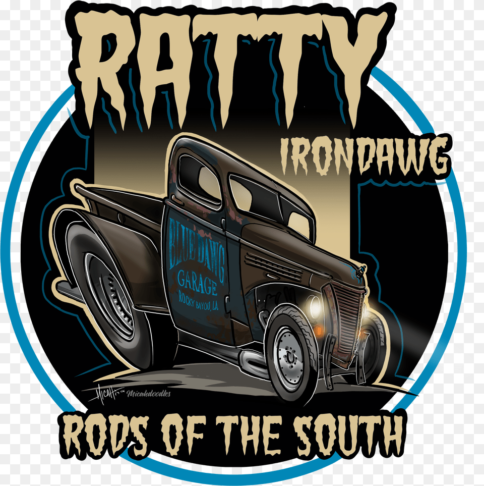 Image Of Irondawg Rat Rod Images Cartoon Transparent, Pickup Truck, Transportation, Truck, Vehicle Free Png