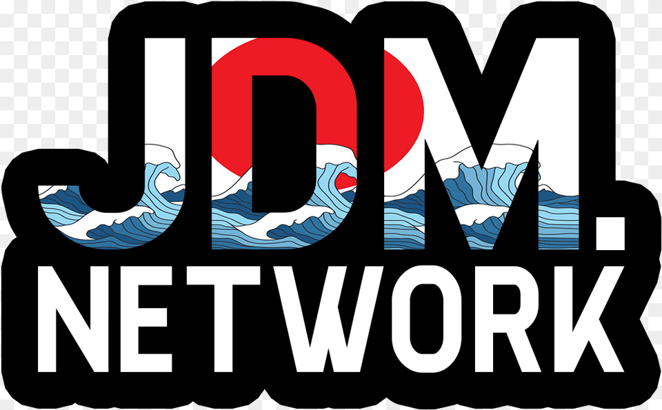 Image Of Jdm Network Logo Sticker Graphic Design, Nature, Outdoors, Sea, Water Png