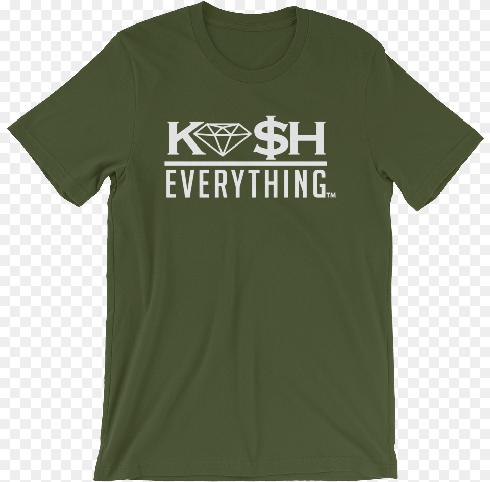 Image Of Kash Over Everything Olive And White Tee Active Shirt, Clothing, T-shirt Free Png Download