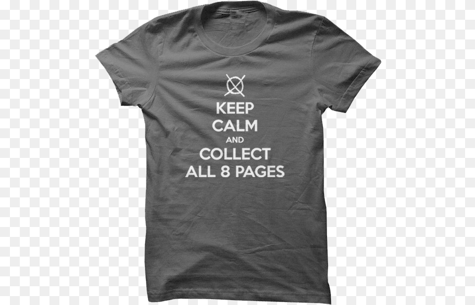 Image Of Keep Calm And Collect All 8 Pages Mockup, Clothing, T-shirt, Shirt Free Png