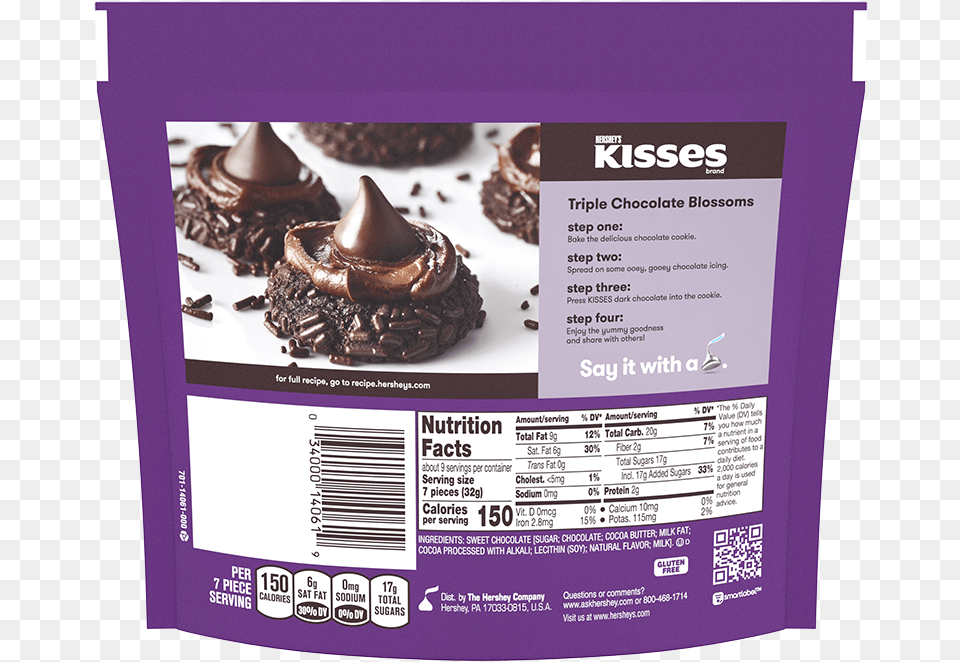Image Of Kisses Special Dark Chocolates Packaging The Hershey Company, Advertisement, Poster, Food, Sweets Png