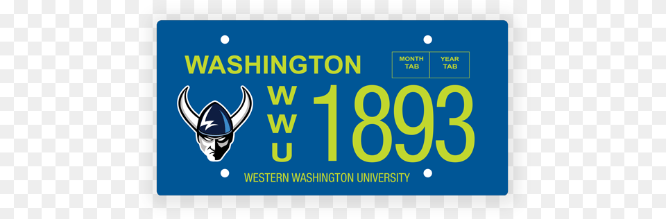 Image Of License Plate Western Washington University Viking, License Plate, Transportation, Vehicle, Face Free Transparent Png