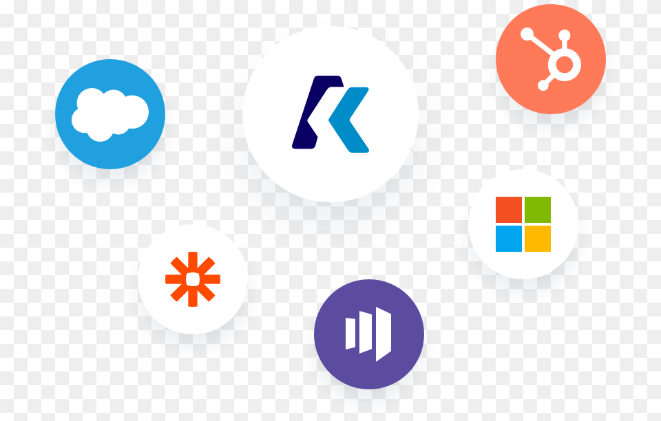 Image Of Logos From Salesforce Zapier Marketo Oracle Circle, Number, Symbol, Text, Appliance Free Png Download