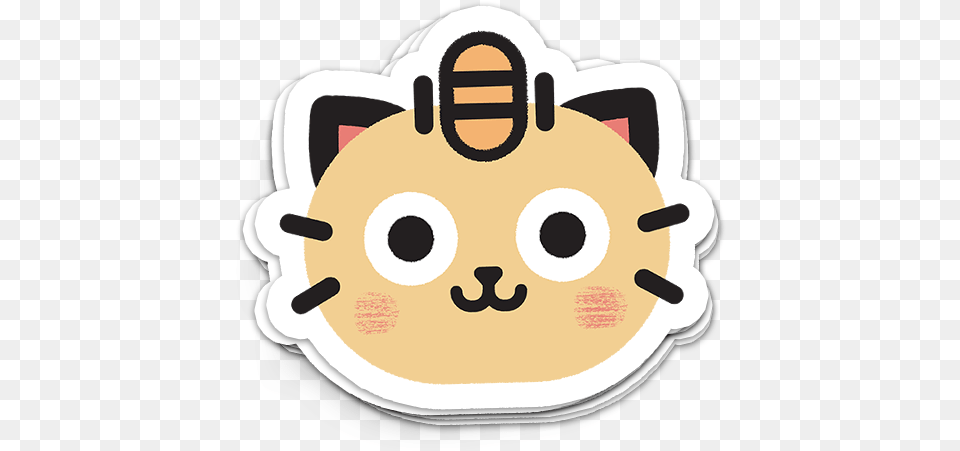 Image Of Meowth Sticker Cartoon, American Football, Football, Person, Playing American Football Free Png