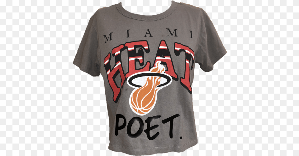 Image Of Miami Heat Crop Miami Heat, Clothing, Shirt, T-shirt Free Png Download