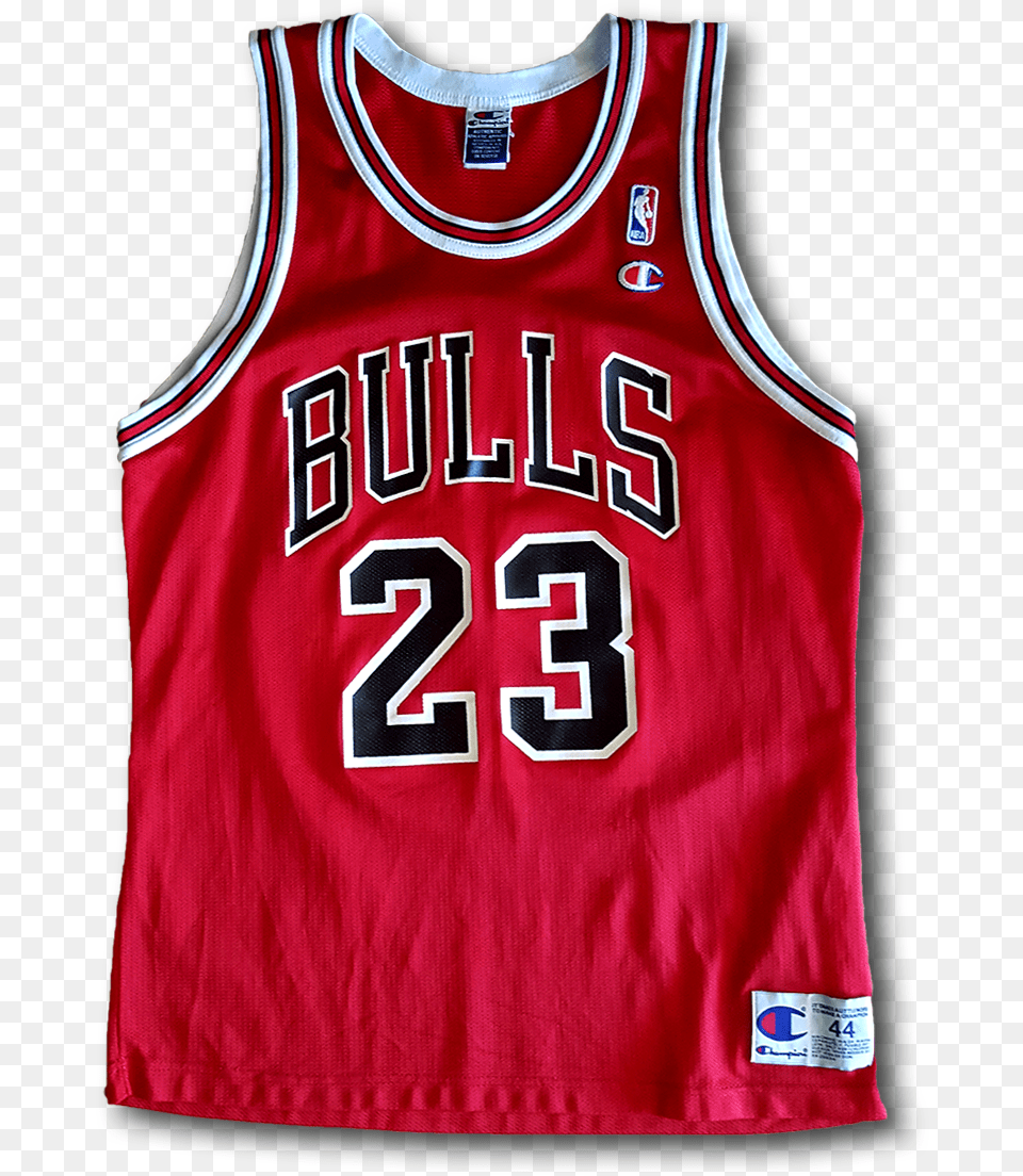 Image Of Michael Jordan Chicago Bulls Champion Replica Jersey Shirt Basketball Michael Jordan, Clothing, Person Free Transparent Png