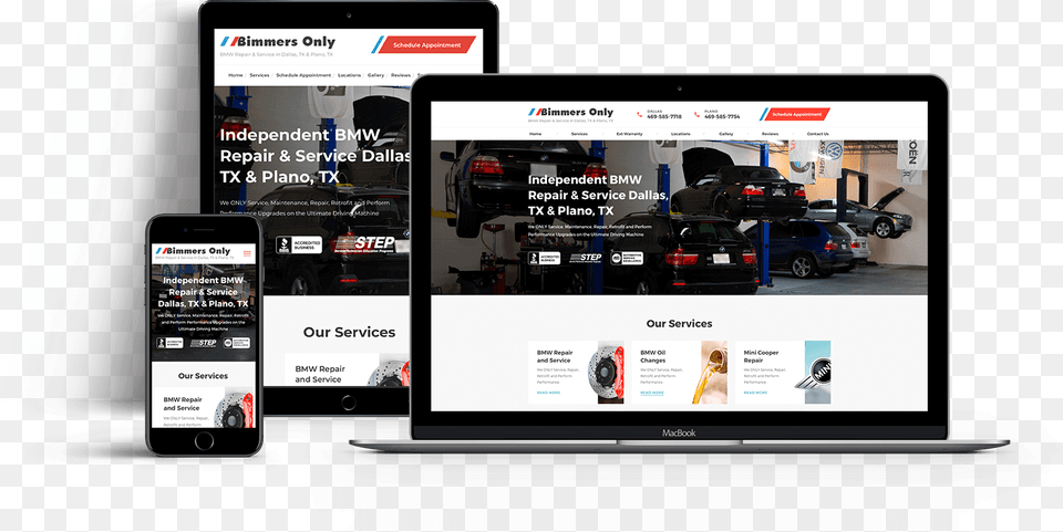Image Of Mobile Website For An Auto Repair Company Web Design, Computer, Electronics, Mobile Phone, Phone Free Png Download