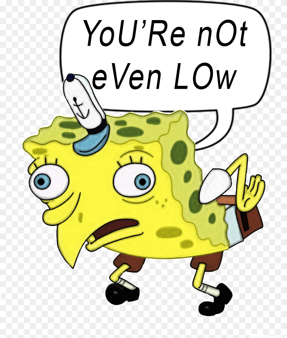 Image Of Mocking Spongebob Slap Meme Stickers, Baby, Person, Book, Comics Free Png