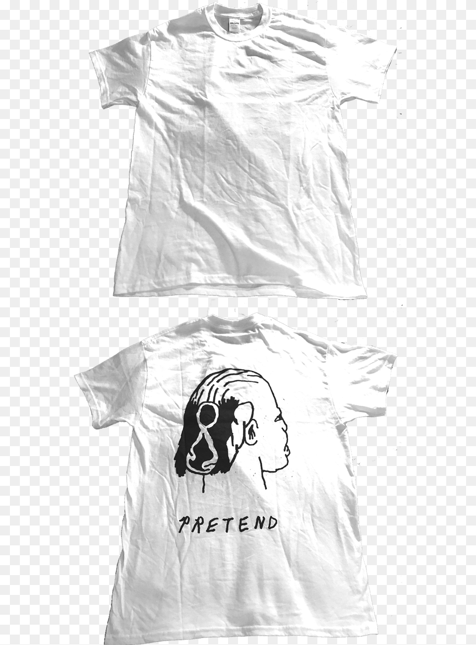 Image Of Mullet Shirt Monochrome, Clothing, T-shirt, Face, Head Png