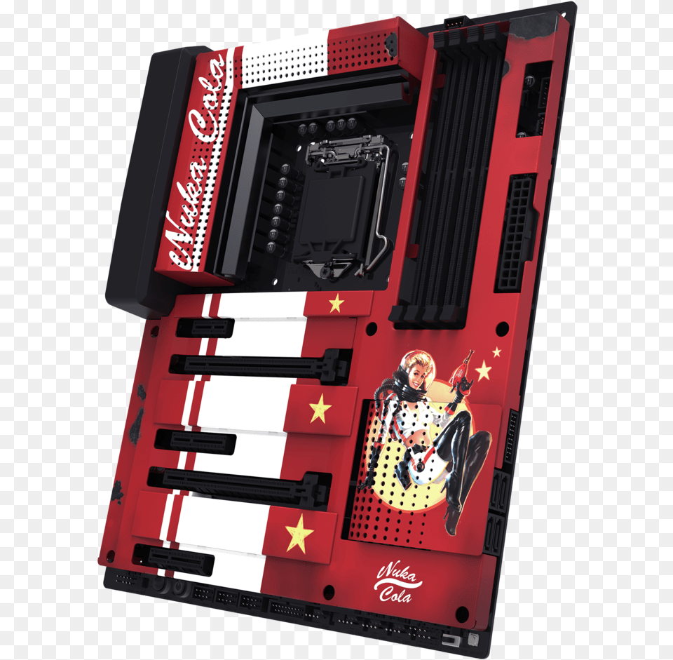 Image Of N7 Z370 Nuka Cola Cover Nzxt Fallout Case, Woman, Adult, Female, Person Free Transparent Png