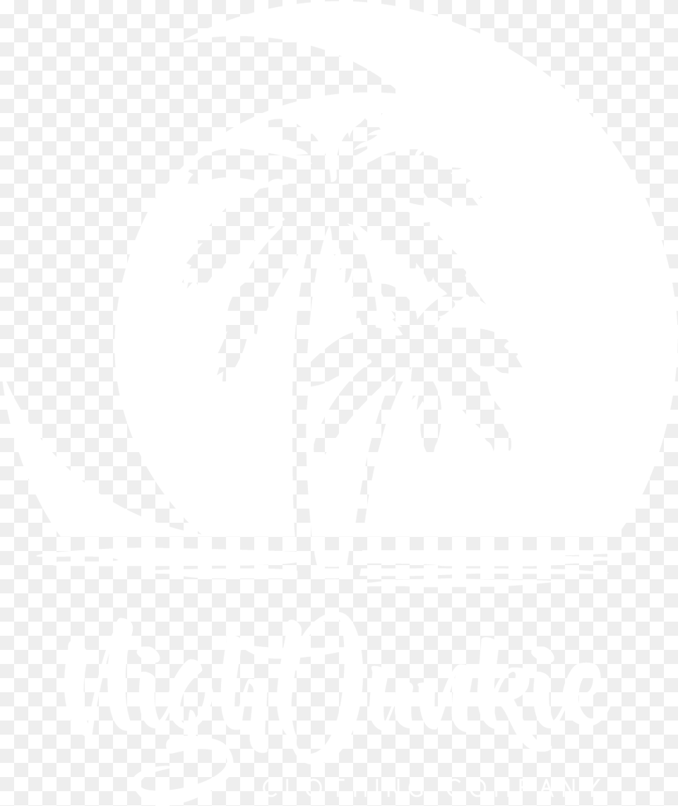 Image Of Nightjunkie California Beach Design Two Palm Trees Tattoo, Stencil, Advertisement, Plant, Tree Free Png Download