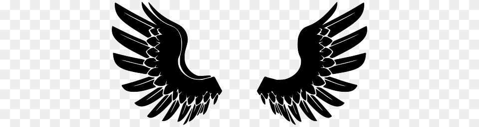 Image Of Open Wings Pointing Upwards, Emblem, Symbol, Animal, Bird Free Png