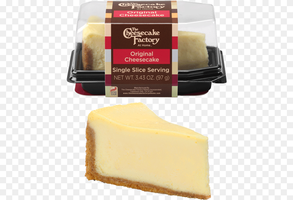 Image Of Original Cheesecake Single Slice In Amp Out Cheesecake Factory Raspberry Swirl Cheesecake, Food, Bread Free Transparent Png