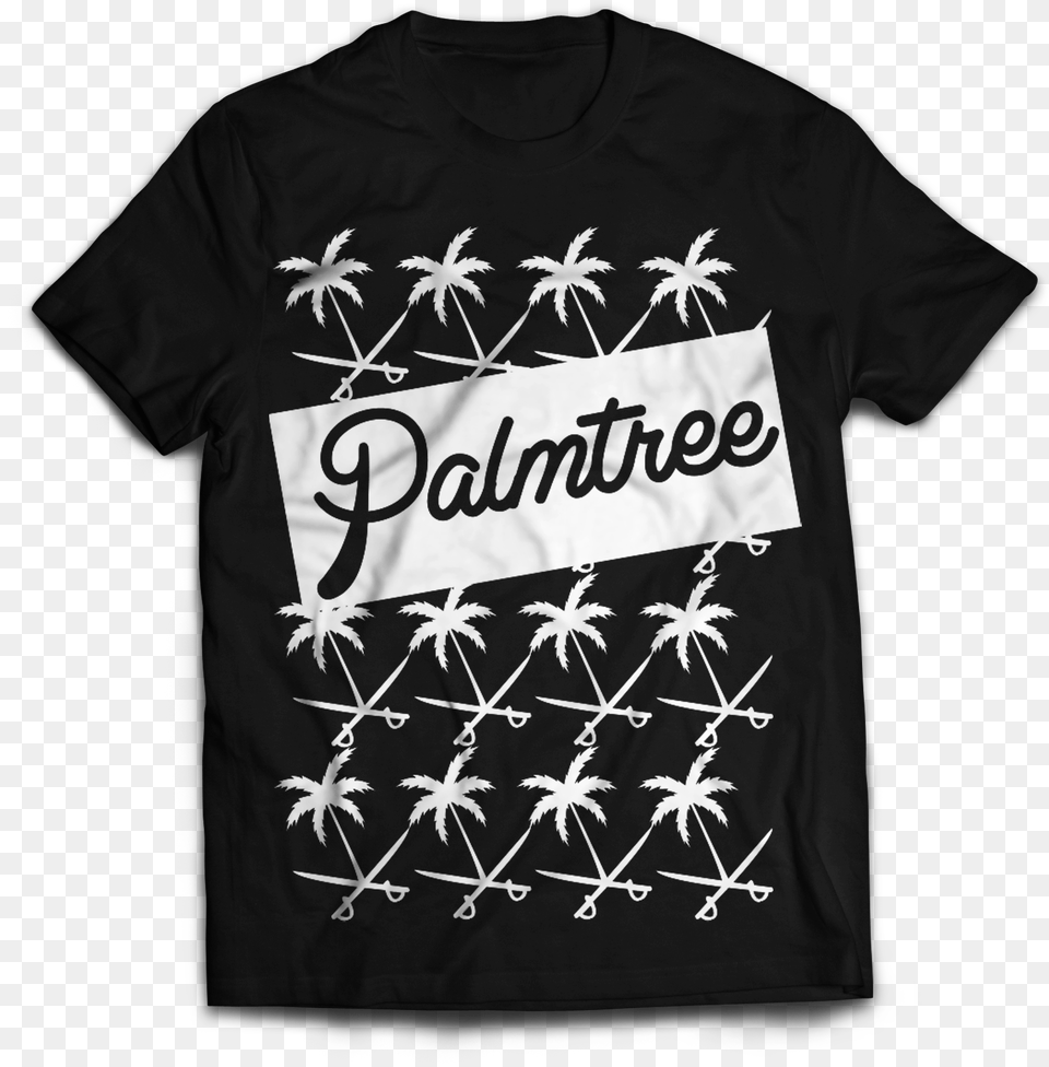 Image Of Palm Tree Multi Black T Shirt, Clothing, T-shirt Free Png Download
