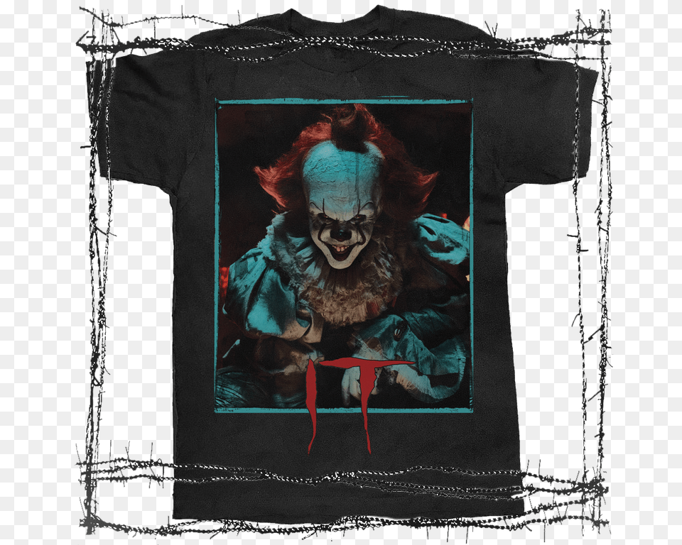Image Of Pennywise, Clothing, T-shirt, Person, Art Png