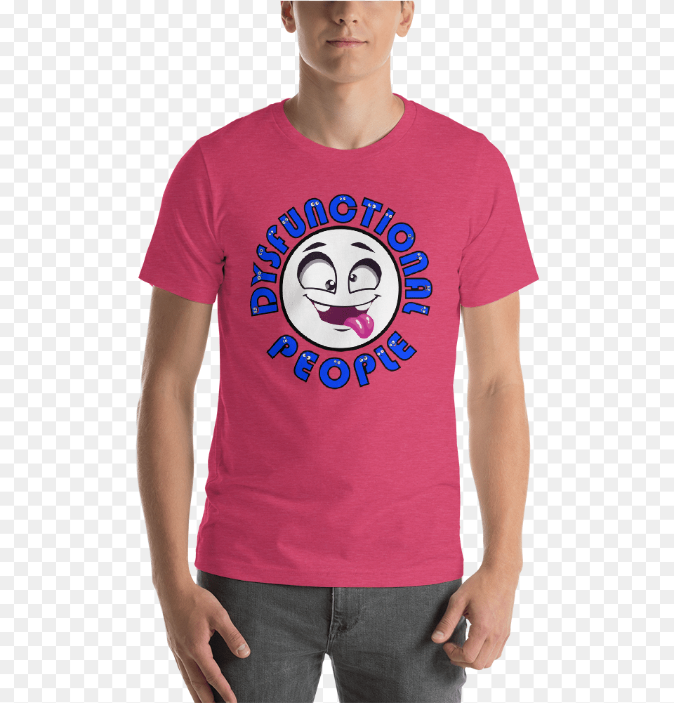 Of Pink Shirt Logo White Shirt, T-shirt, Clothing, Person, Man Png Image