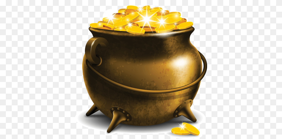 Image Of Pot Gold Google Search St Patrick39s Day Pot Of Gold, Jar, Pottery, Treasure, Cookware Free Png