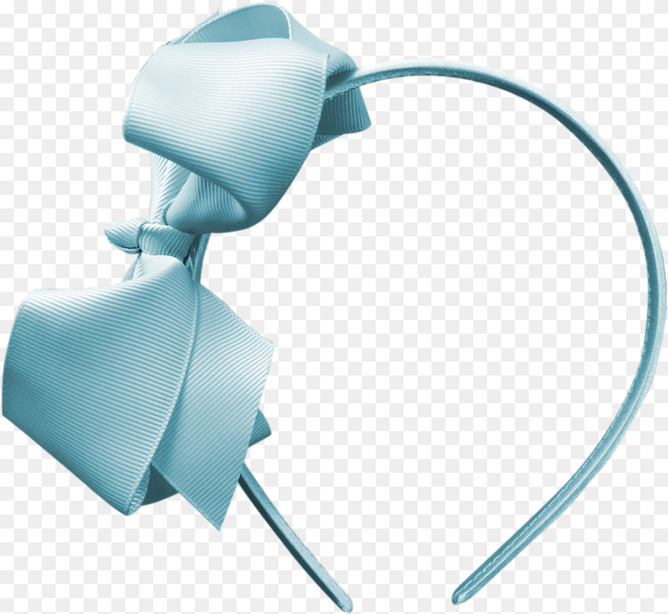 Image Of Powder Blue Bow Headband Headpiece, Accessories, Formal Wear, Tie, Clothing Free Transparent Png