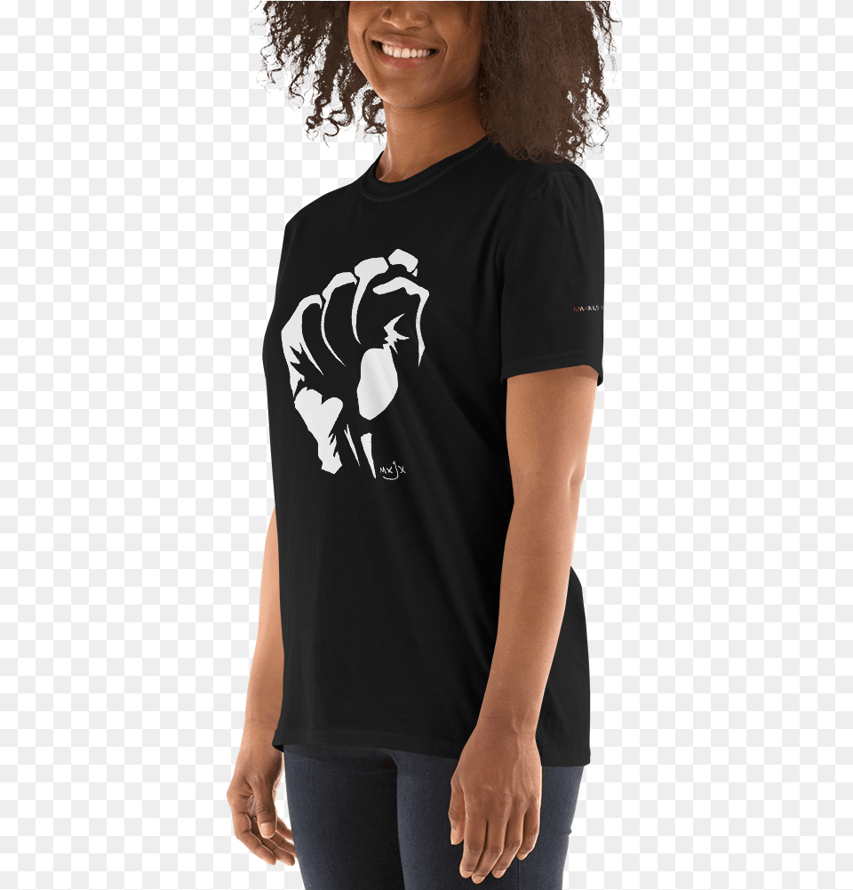 Image Of Power To The People Fist T Shirt T Shirt, T-shirt, Clothing, Adult, Person Free Png Download