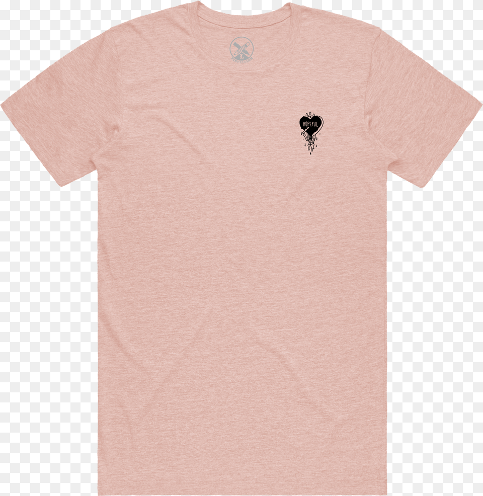 Image Of Prism Peach Angel Baby Face Hopeful Tee Peach Color T Shirt Plain Back, Clothing, T-shirt Free Png