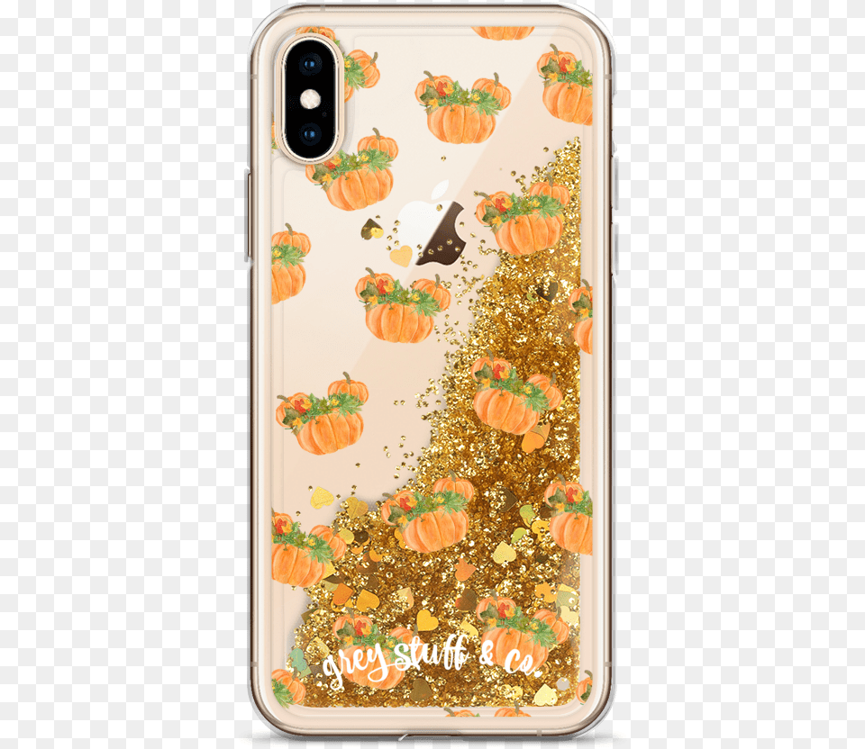 Image Of Pumpkin Glitter Case Iphone, Food, Lunch, Meal, Electronics Png