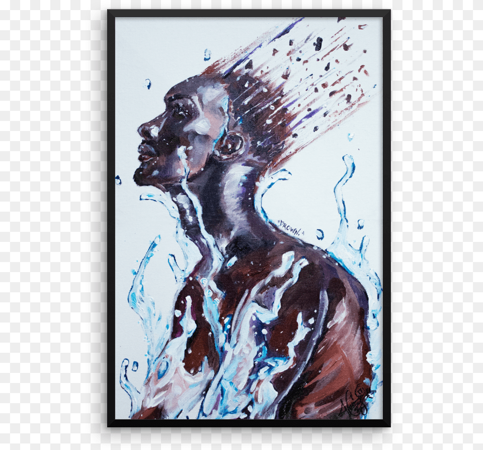 Image Of Quotdrown Painting, Art, Modern Art, Person, Face Png